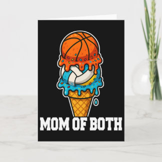 Carte Sketll Volleyll Mom Ice Cream Drip Summer Game Day