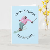 Carte Ski (Fleur jaune)