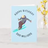 Carte Ski (Fleur jaune)