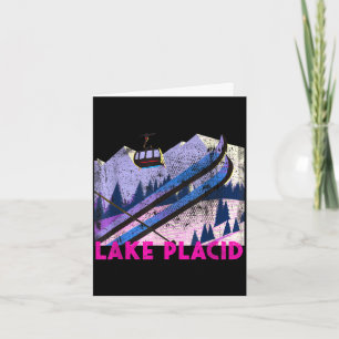 Carte Ski à Lake Placid - Ski à Lake Placid de style vin