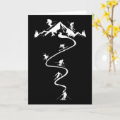 Carte Ski alpin  (Fleur jaune)