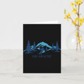Carte Ski Apache New Mexico Ski Resort Skiing Skier  (Fleur jaune)