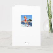 Carte Ski aquatique vers le haut (Dos)