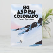 Carte Ski Aspen Colorado (Debout devant)