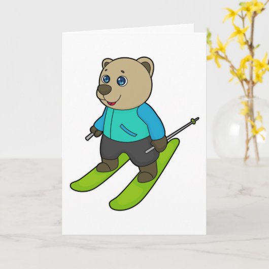 Carte Ski de Bear (Fleur jaune)