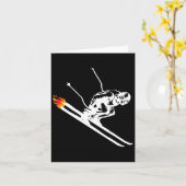 Carte Ski de descente si rapide Ski en feu (Fleur jaune)