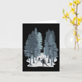 Carte Ski de fond1 (Fleur jaune)
