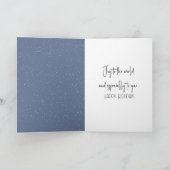 Carte Ski De Fond De Noël En Bois D'Hiver (Intérieur)