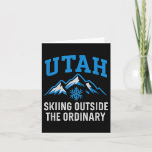 Carte Ski De L'Utah En Dehors Du Graphi Ordinaire Colleg