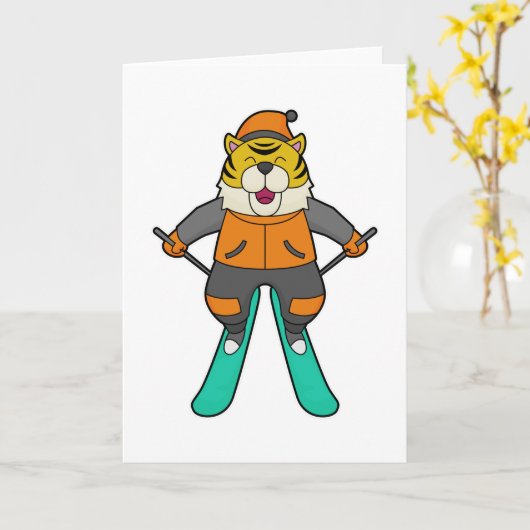 Carte Ski de Tiger (Fleur jaune)