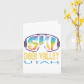 Carte Ski Deer Valley Utah Vacances ski (Fleur jaune)