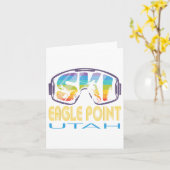 Carte Ski Eagle Point Utah Vacances ski (Fleur jaune)