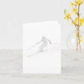 Carte Ski Freeski Freeski (Fleur jaune)