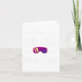 Carte Ski Girl Me Attraper Si Vous Pouvez (Devant)