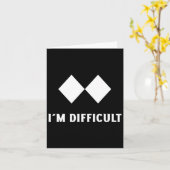 Carte Ski Je suis difficile Ski Snowboard (Fleur jaune)