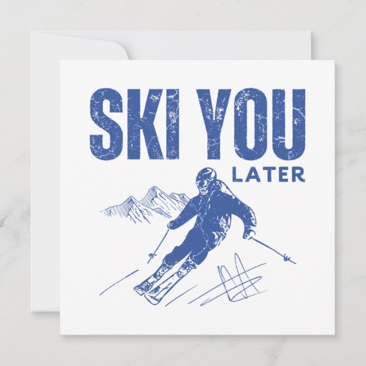 Carte Ski Plus Tard (Devant)