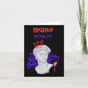 Carte Ski Pourcentage Statue grecque Sports d'hiver Mont