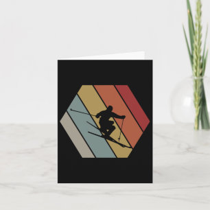 Carte Ski Retro Cadeau Hiver Vintage Pour Skieur