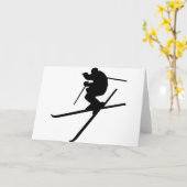 Carte Ski - Ski Freestyle (Fleur jaune)