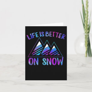 Carte Ski Snowboard Vie Mieux Sur La Neige Ski Lov