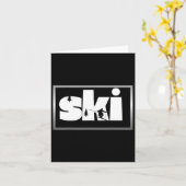 Carte Ski Sur Les Pistes3 (Fleur jaune)