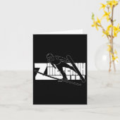 Carte Ski Winter Sport Nordic Combinaison Ski Jumping (Fleur jaune)