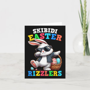 Carte Skibidi Rizzlers de Pâques Sigma Gen Alpha Bunny E