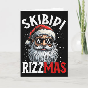 Carte Skibidi Rizzmas Noël Rizz Père Noël Charism