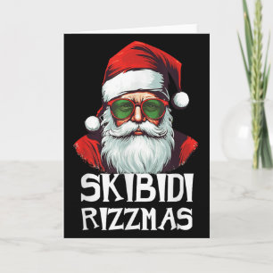 Carte Skibidi Rizzmas Noël Rizz Père Noël Charism