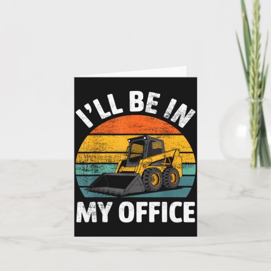 Carte Skid Steer Operator Construction Heavy Equipment J (Devant)