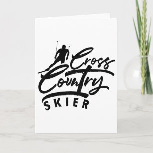 Carte Skieur de ski de fond Ski Xc Sports d'hiver Neige