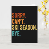 Carte skieur passionné 2  (Fleur jaune)