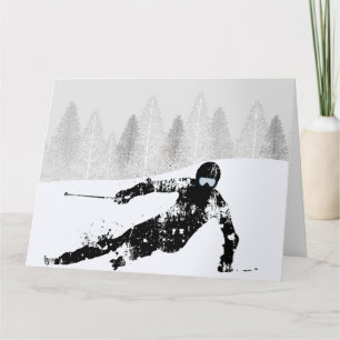 Carte skieur professionnel, ski snowboard