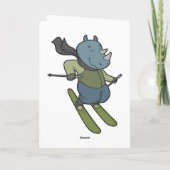 Carte Skieur rhino (Dos)