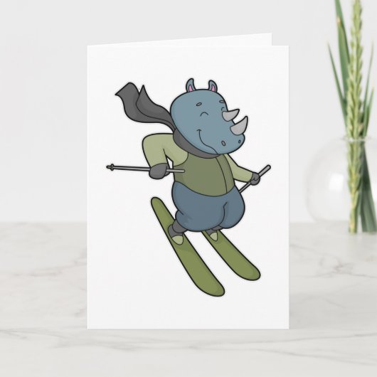 Carte Skieur rhino (Devant)