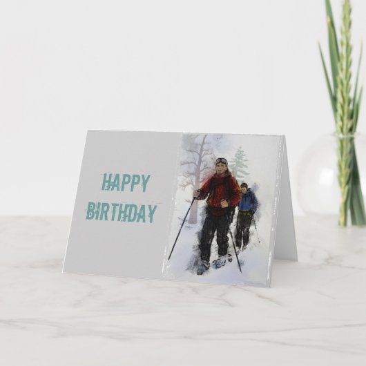 Carte Skieurs de fond (Devant)