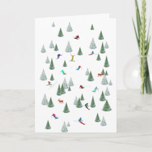 Carte Skieurs Ski Alpin