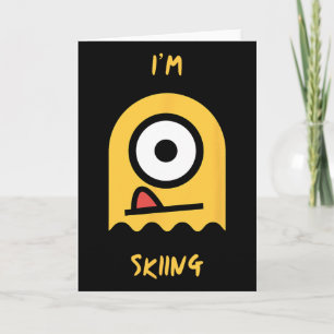 Carte Skiing Yellow Ghost Snow Mountain Slope Adventure