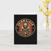 Carte Skinwalker Detection Agency Funny Cryptid Skinwalk (Fleur jaune)