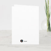 Carte Skis & snowflakes on holiday (Dos)