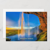 Carte Skogafoss, Islande (Devant / Derrière)