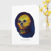 CARTE SKULL (Fleur jaune)