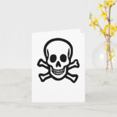 Carte Skull and crossbones (Fleur jaune)