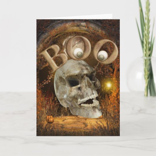 Carte Skull Halloween (Devant)