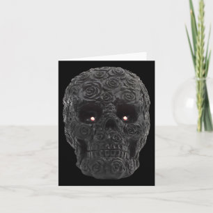 Carte Skull Rose gothique Floral Halloween Costume Skele