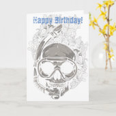 Carte Skull Snorkeling (Fleur jaune)