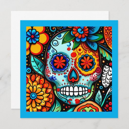 Carte Skull sucre (Devant / Derrière)
