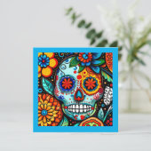 Carte Skull sucre (Debout devant)