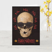 Carte Skulloween (Fleur jaune)