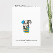 Carte Skunk Anniversaire (Dos)